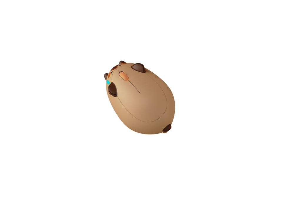 Chuột Bluetooth Akko Cat Theme Mouse Capybara Màu Nâu