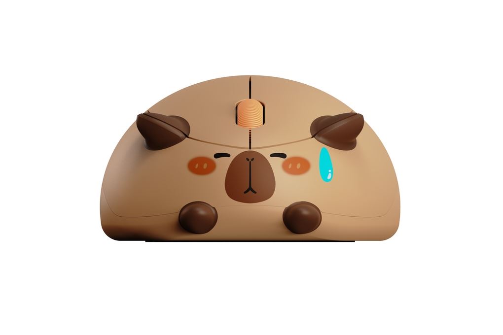 Chuột Bluetooth Akko Cat Theme Mouse Capybara Màu Nâu