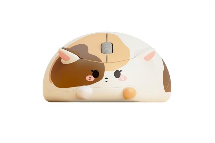 Chuột Bluetooth Akko Cat Theme Mouse Calico Màu Trắng