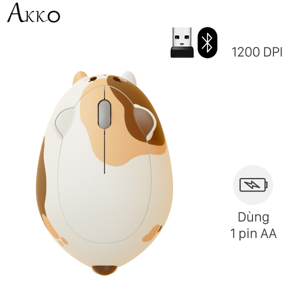 Chuột Bluetooth Akko Cat Theme Mouse Calico