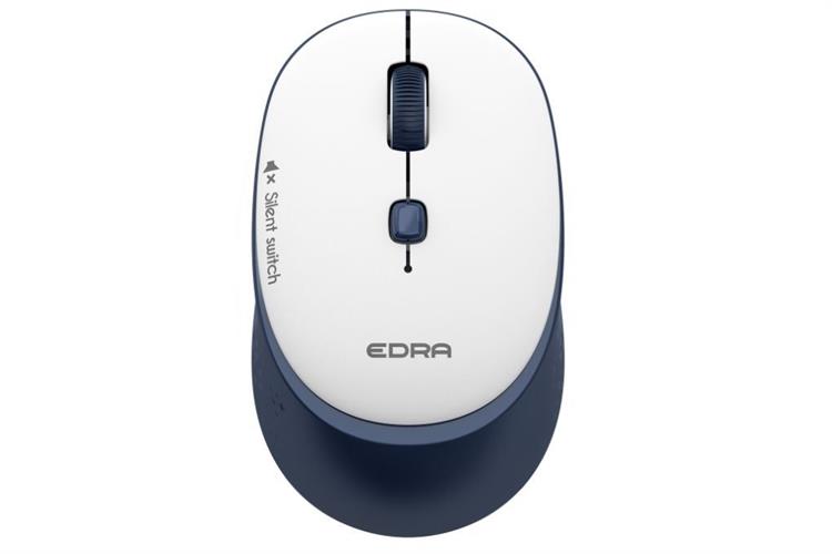 Chuột Không dây Silent EDRA EM610W Màu Xanh Đậm