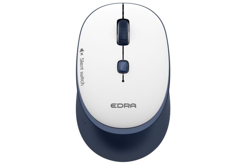 Chuột Không dây Silent EDRA EM610W Màu Xanh Đậm