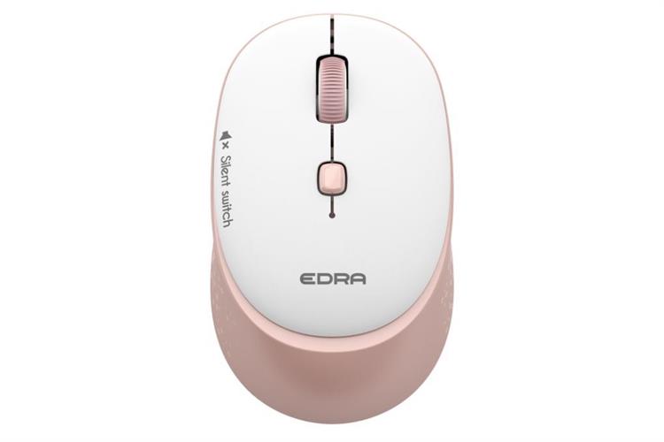 Chuột Không dây Silent EDRA EM610W Màu Hồng
