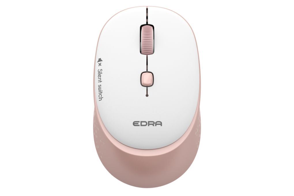 Chuột Không dây Silent EDRA EM610W Màu Hồng
