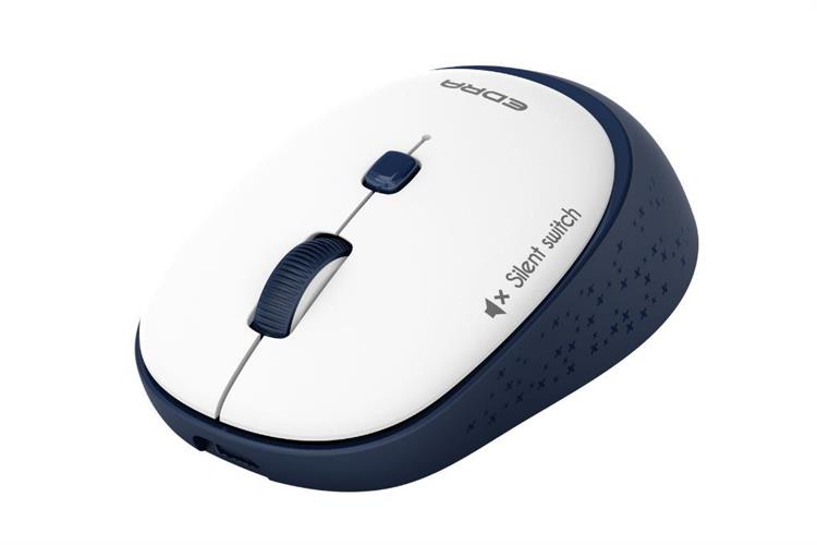 Chuột Không dây Silent EDRA EM610W Màu Xanh Đậm