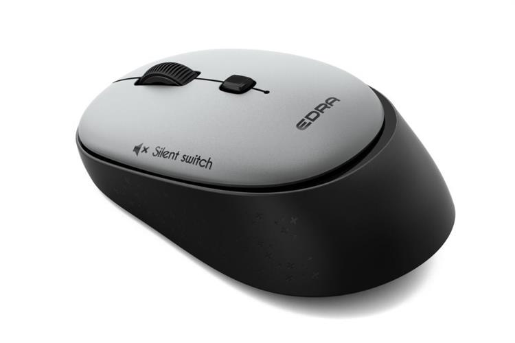 Chuột Không dây Silent EDRA EM610W Màu Đen