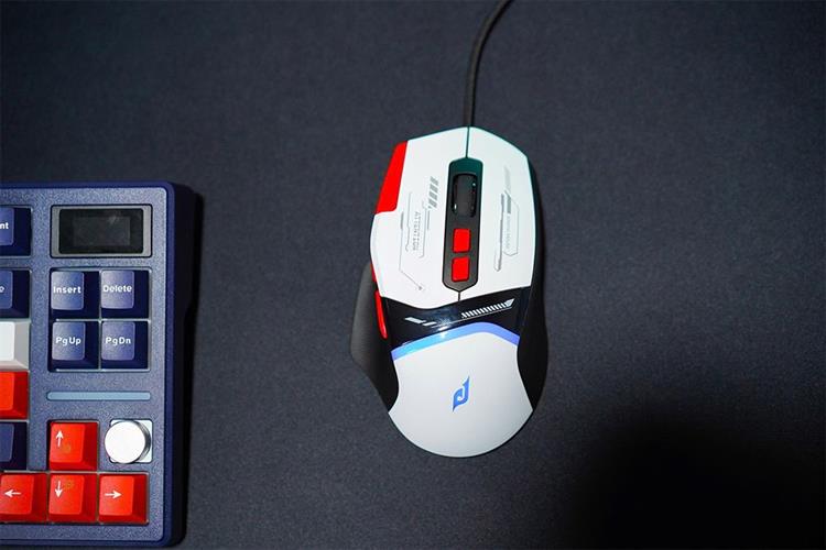 Chuột Có dây EDRA EM631 Màu Trắng - Đỏ