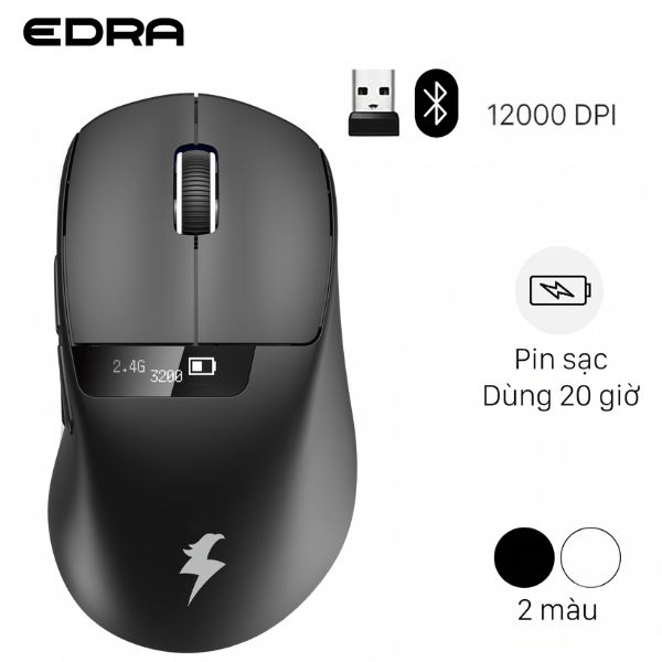 Chuột sạc Bluetooth EDRA ThunderBird TM620W