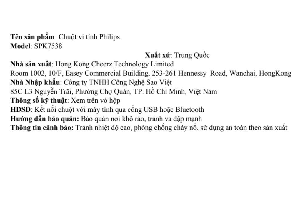 Chuột Bluetooth Philips SPK7538 Màu Hồng