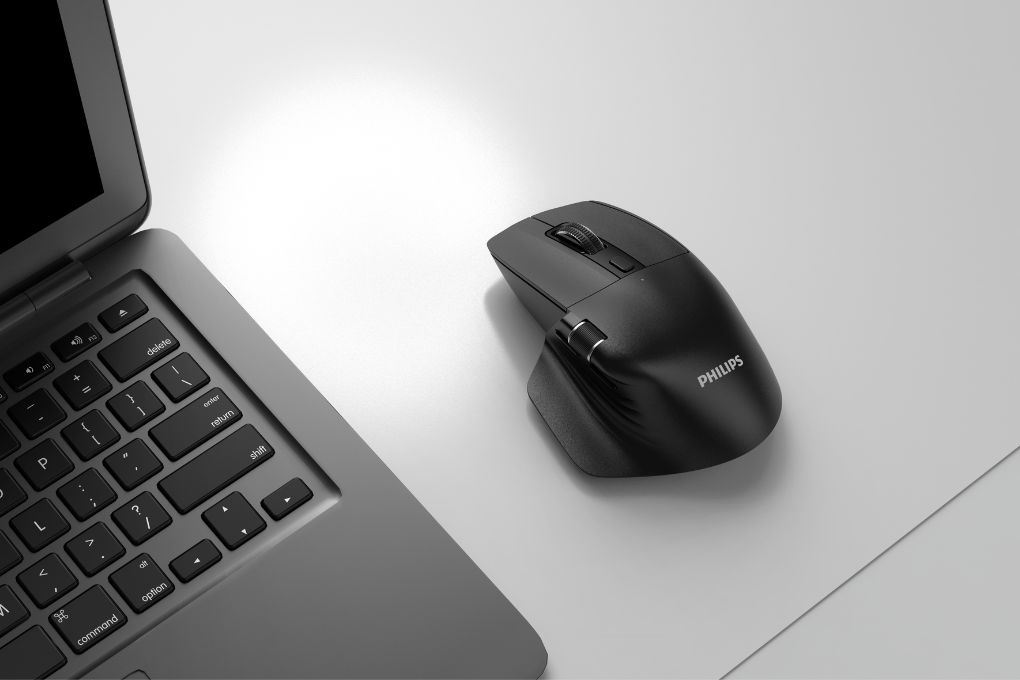 Chuột sạc Bluetooth Philips SPK7858 Màu Đen