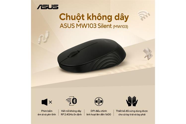 Chuột Không dây Asus MW103 Màu Đen