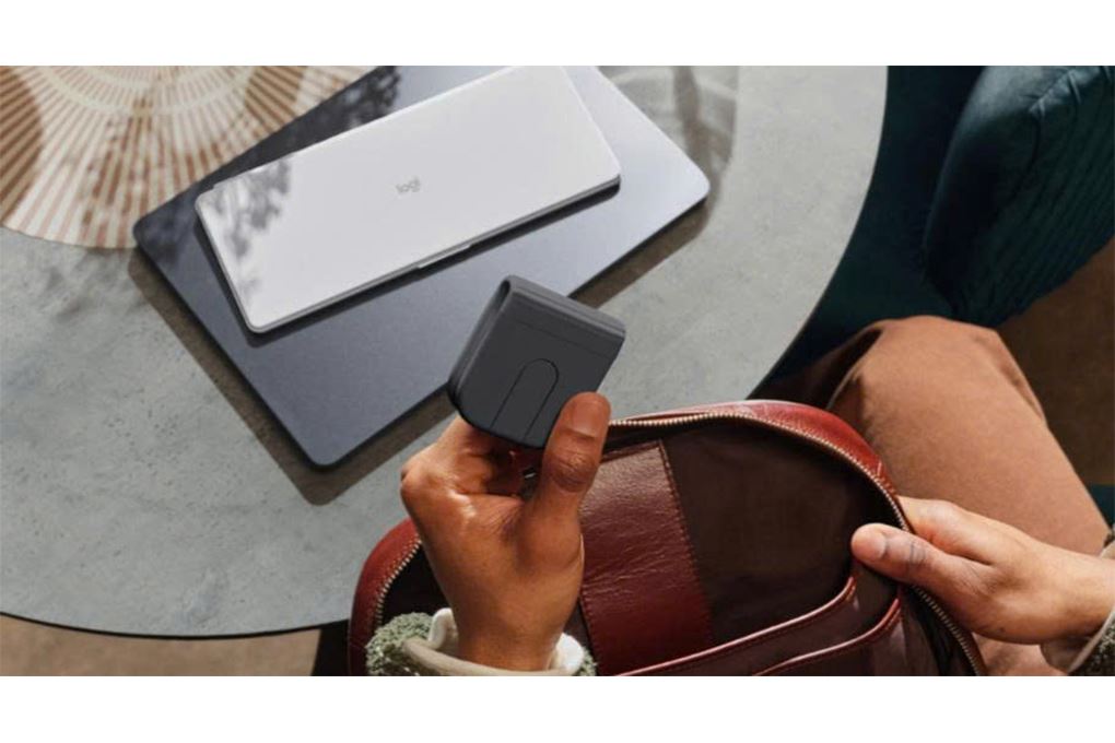 Chuột không dây Logitech Mobi Fold pin sạc Màu Đen