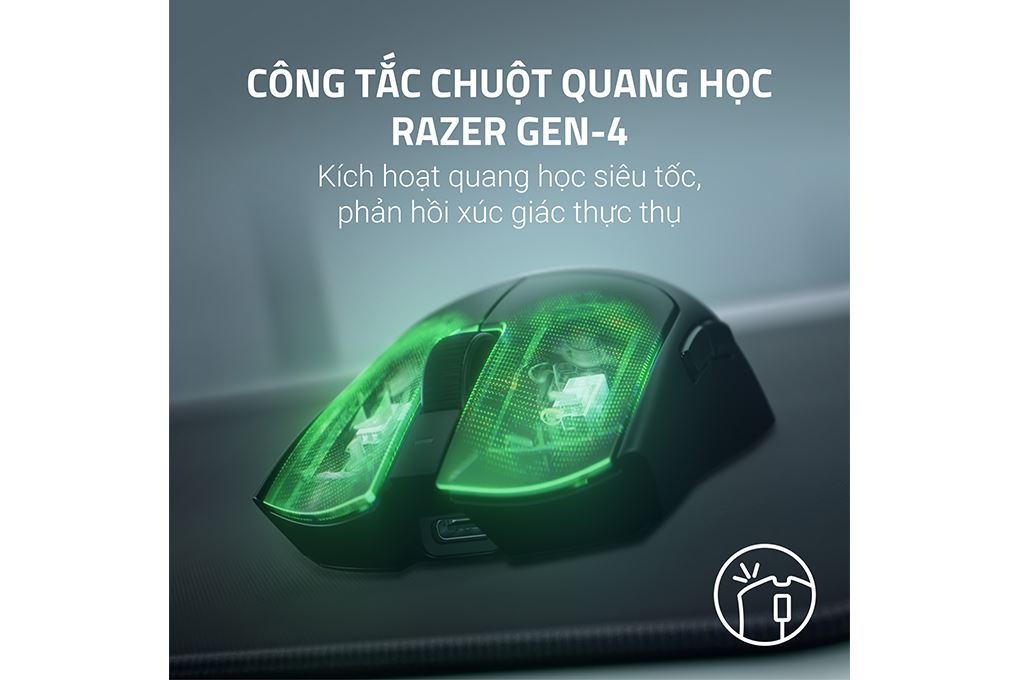 Chuột không dây Gaming Razer Viper V4 Pro pin sạc - 12