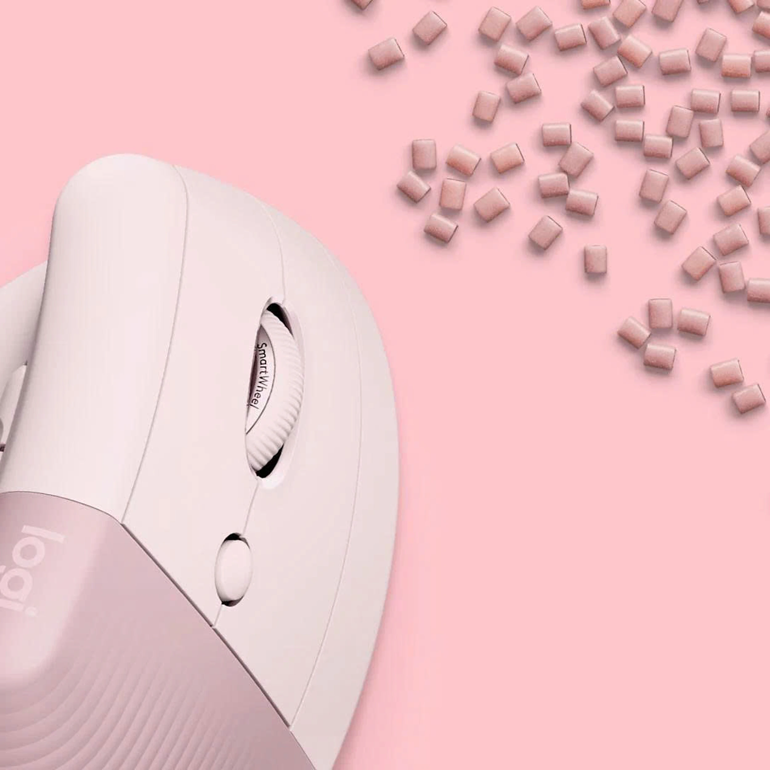 Chuột Bluetooth Logitech Lift Vertical Ergonomic Màu Hồng