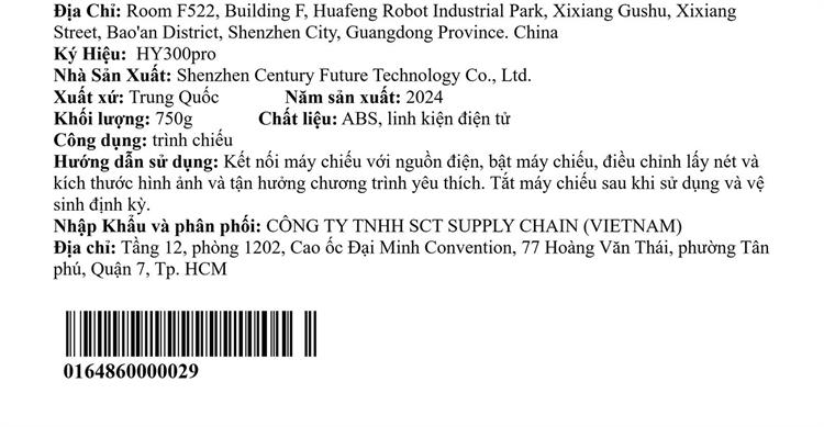 Máy chiếu mini Tripsky HD YK300 Màu Trắng