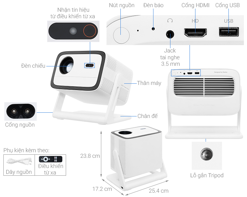 Máy chiếu Wanbo Full HD Vali 1