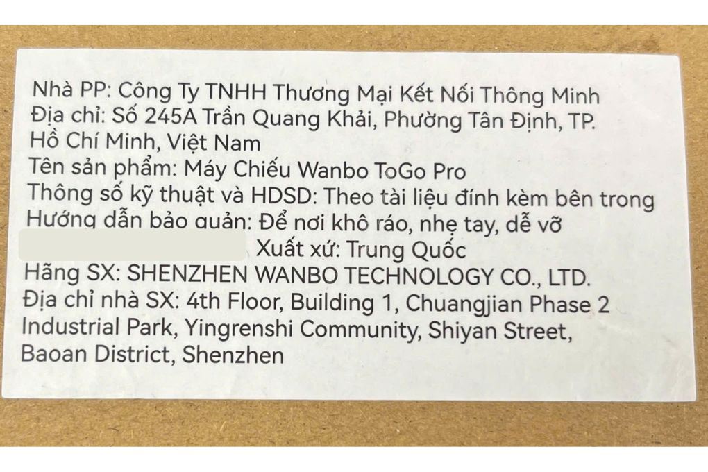 Máy chiếu Wanbo Full HD Togo Pro Màu Xanh đen