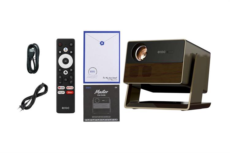 Máy chiếu Full HD Eroc Master Màu Đen - nâu