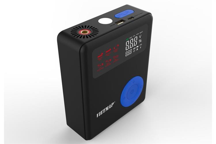 Máy Bơm Lốp Kích Bình Xe Hơi 8000 mAh Vietmap DK-MF139 8K Màu Đen