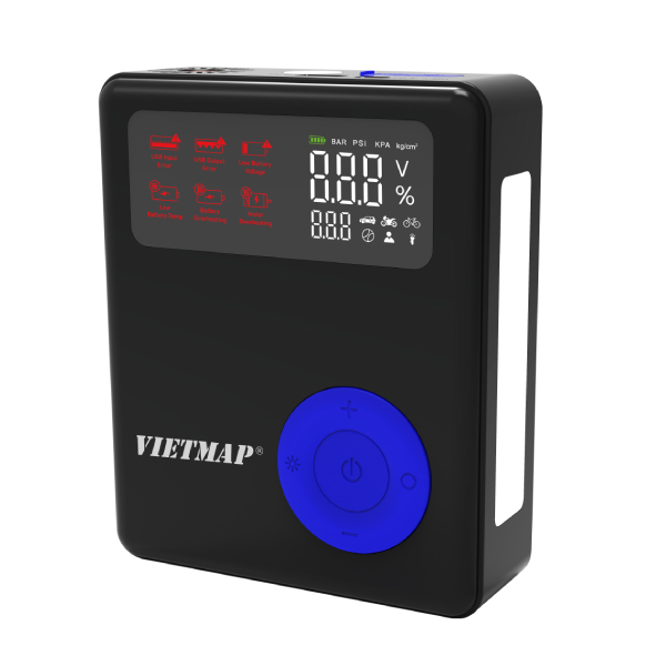 Máy Bơm Lốp Kích Bình Xe Hơi 8000 mAh Vietmap DK-MF139 8K