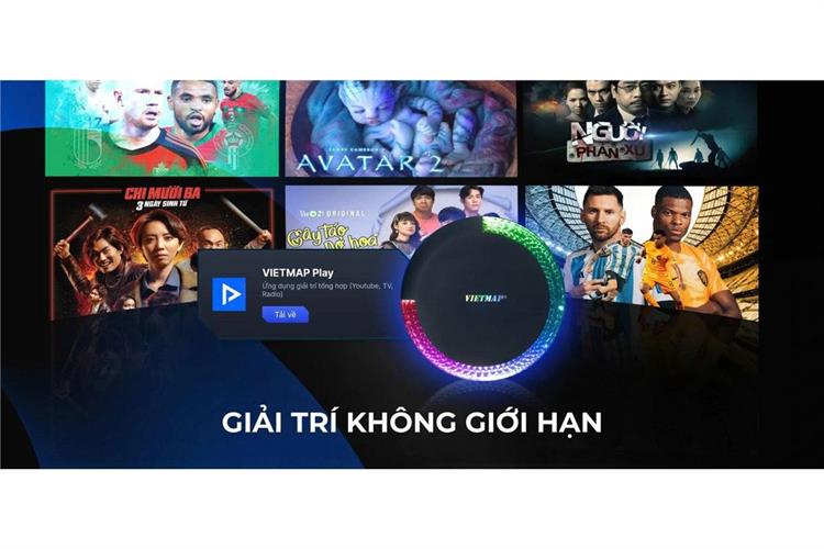 Android Box 4GB/64GB Vietmap BS10 Lite 4-64 Màu Đen