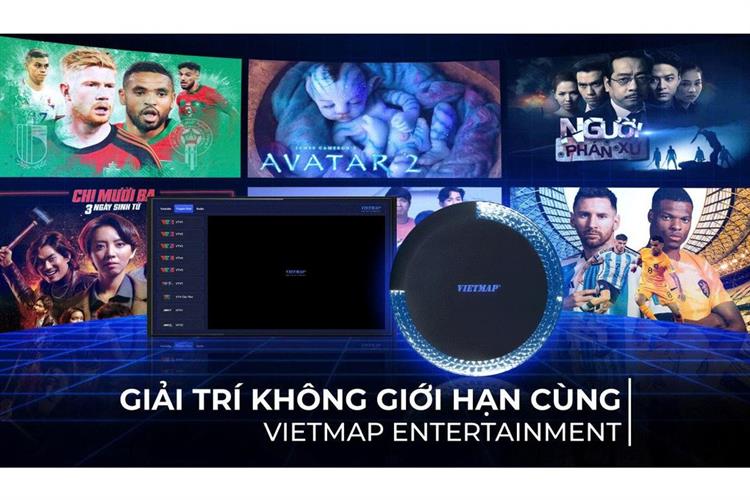 Android Box 8GB/128GB Vietmap BS10 8-128 Màu Đen