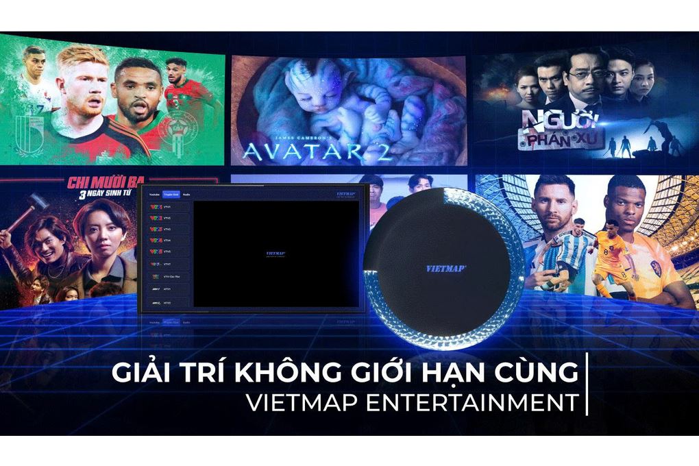 Android Box 8GB/128GB Vietmap BS10 8-128 Màu Đen