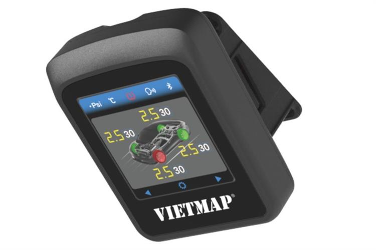 Cảm Biến Áp Suất Lốp Xe Hơi Cảnh Báo Giọng Nói Vietmap TW50 Màu Đen