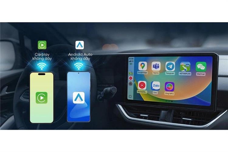 Thiết Bị Chuyển Đổi Apple CarPlay - Android Auto Không Dây Vietmap USB W20 Màu Đen
