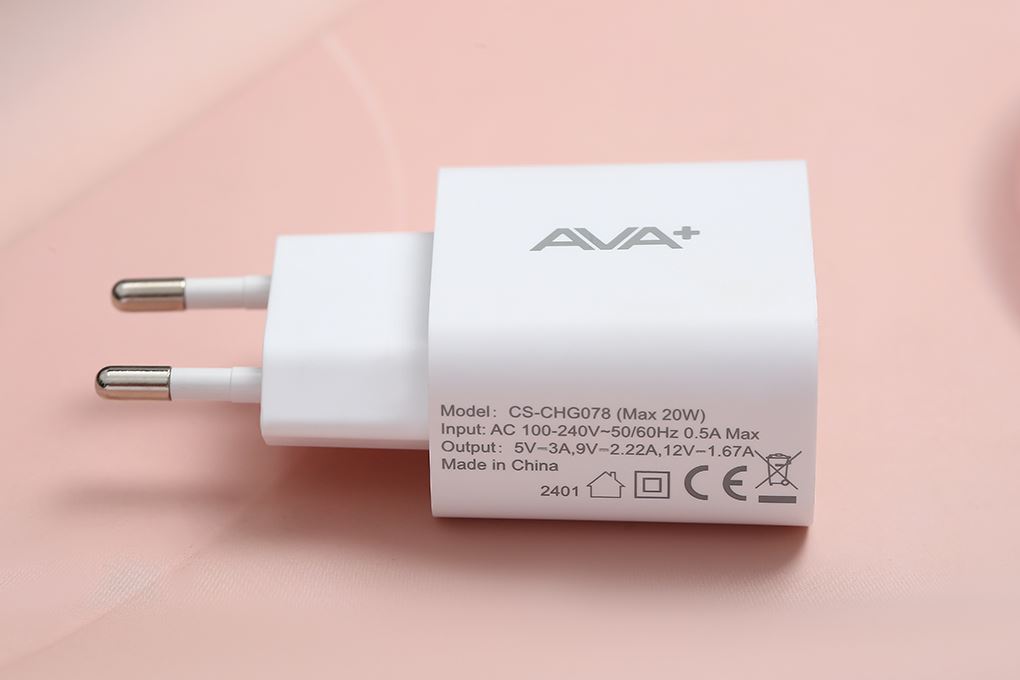 Sạc USB 12W AVA+ CS-CHG076 - 7