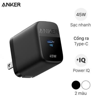 Adapter Sạc Type C IQ3 45W Anker A2643