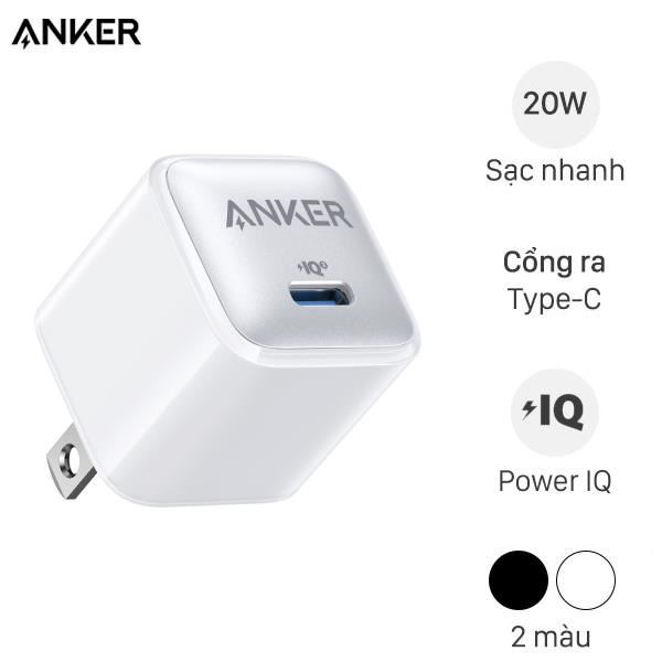 Adapter Sạc Type C IQ3 20W Anker Nano Pro A2637