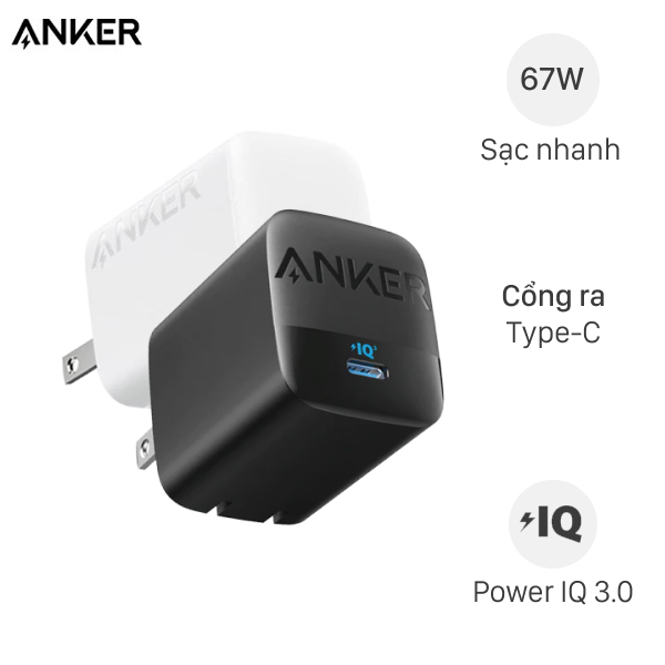 Sạc nhanh Type-C 67W Anker A2671