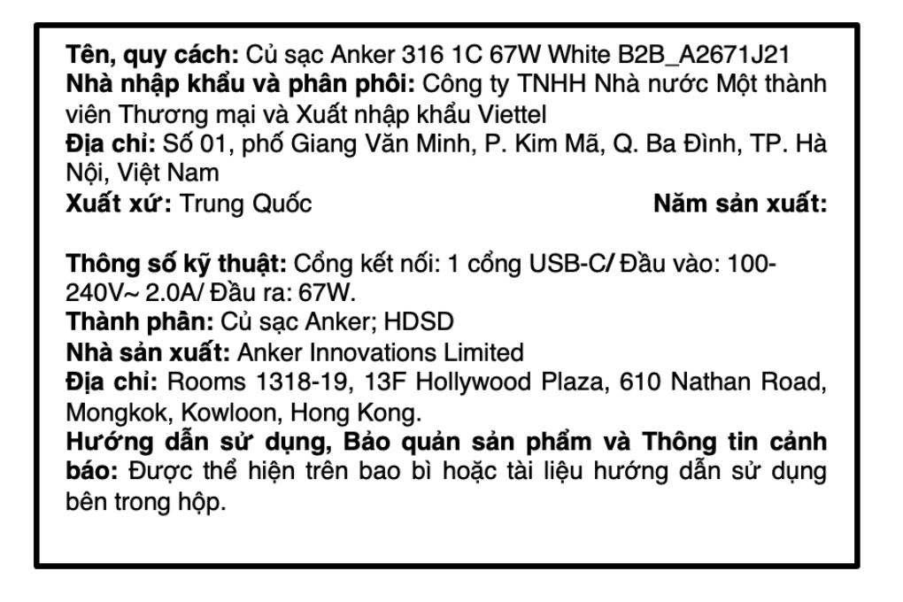 Sạc nhanh Type-C 67W Anker A2671 - 8