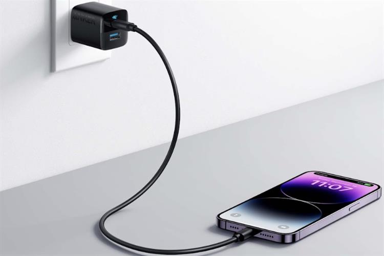 Sạc nhanh 2 cổng USB Type-C 33W Anker A2331 Màu Đen