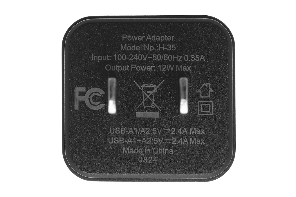 Sạc 2 cổng USB 12W Hydrus H-35 - 2