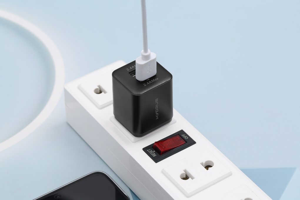Sạc 2 cổng USB 12W Hydrus H-35 - 8