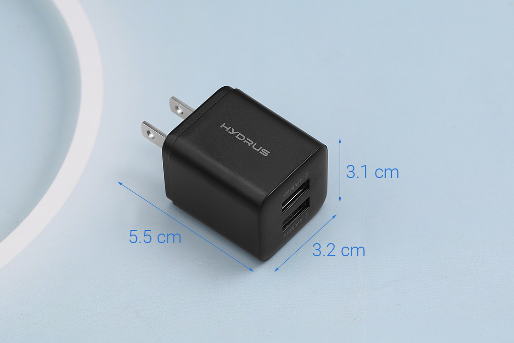 Sạc 2 cổng USB 12W Hydrus H-35 - 9