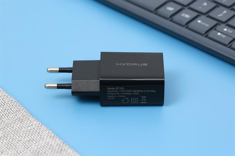 Sạc USB 10W Hydrus ZC103 Màu Đen