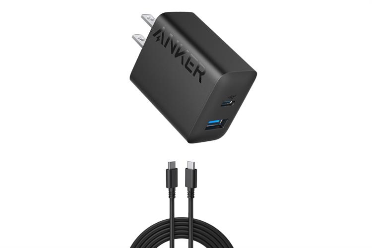 Adapter Sạc 2 cổng USB Type C IQ3 20W Anker A2348