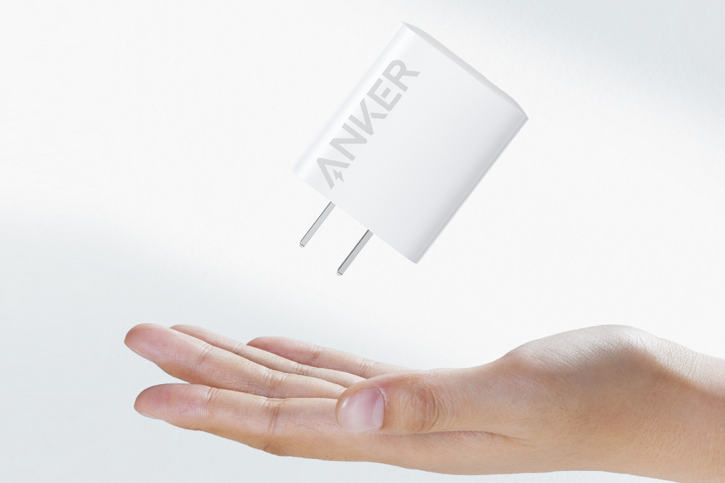Adapter Sạc 2 cổng USB Type C IQ3 20W Anker A2348 Màu Trắng