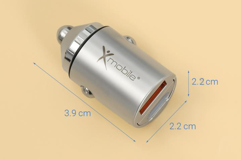 Sạc nhanh xe hơi 2 cổng USB Type-C QC3.0 PD 30W Xmobile SN-571 Màu Bạc