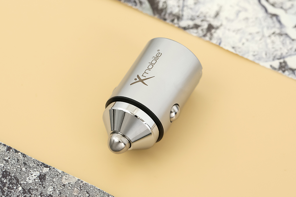 Sạc nhanh xe hơi 2 cổng USB Type-C QC3.0 PD 30W Xmobile SN-571 Màu Bạc