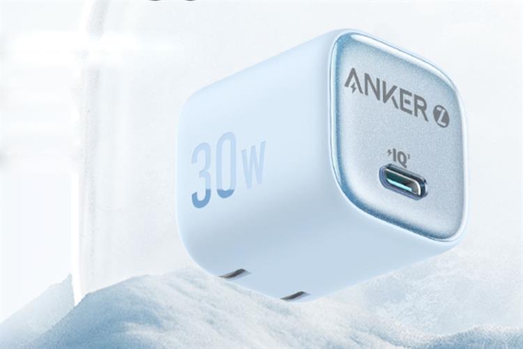 Sạc nhanh Type-C PD 30W Anker Zolo A2698 Màu Xanh Lam Nhạt