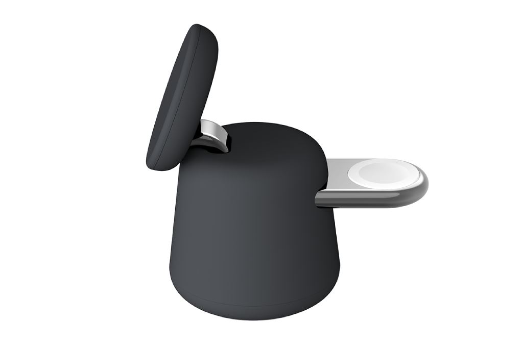 Đế sạc không dây 2 in 1 15W MagSafe Belkin BoostCharge Pro WIZ020 Màu Đen - Xám