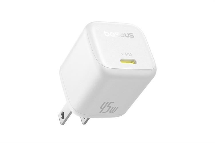 Adapter Sạc Type C PD GaN6 Pro 45W Baseus PicoGo CCGAN45CS Màu Trắng