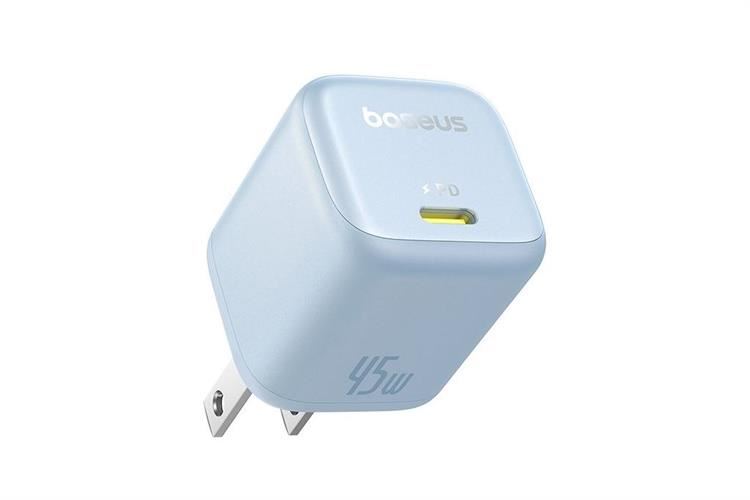 Adapter Sạc Type C PD GaN6 Pro 45W Baseus PicoGo CCGAN45CS Màu Xanh Da Trời