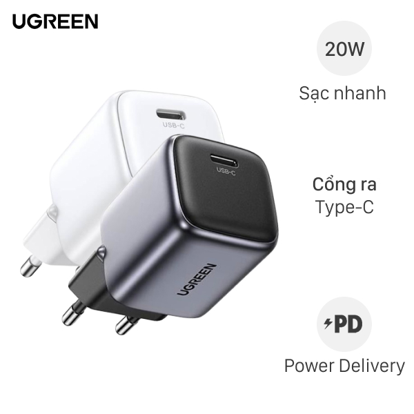 Sạc nhanh Ugreen Nexode CD318