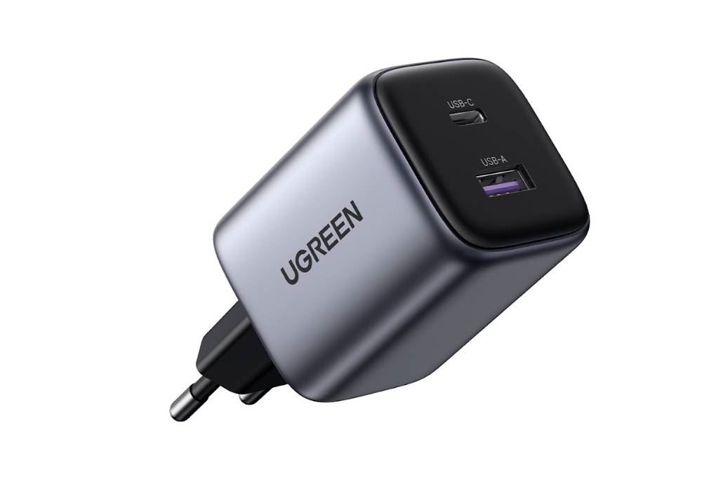 Sạc nhanh 2 cổng USB Type-C QC4.0 PD 35W Ugreen Nexode CD350 15539 Màu Xám
