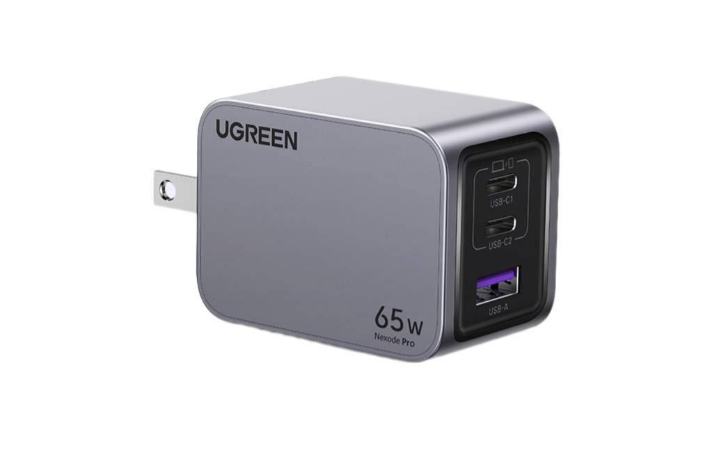 Bộ sạc nhanh 3 cổng USB Type-C QC4.0+ PD 65W Ugreen X755 25870 kèm Cáp Type C - Type C Màu Xám